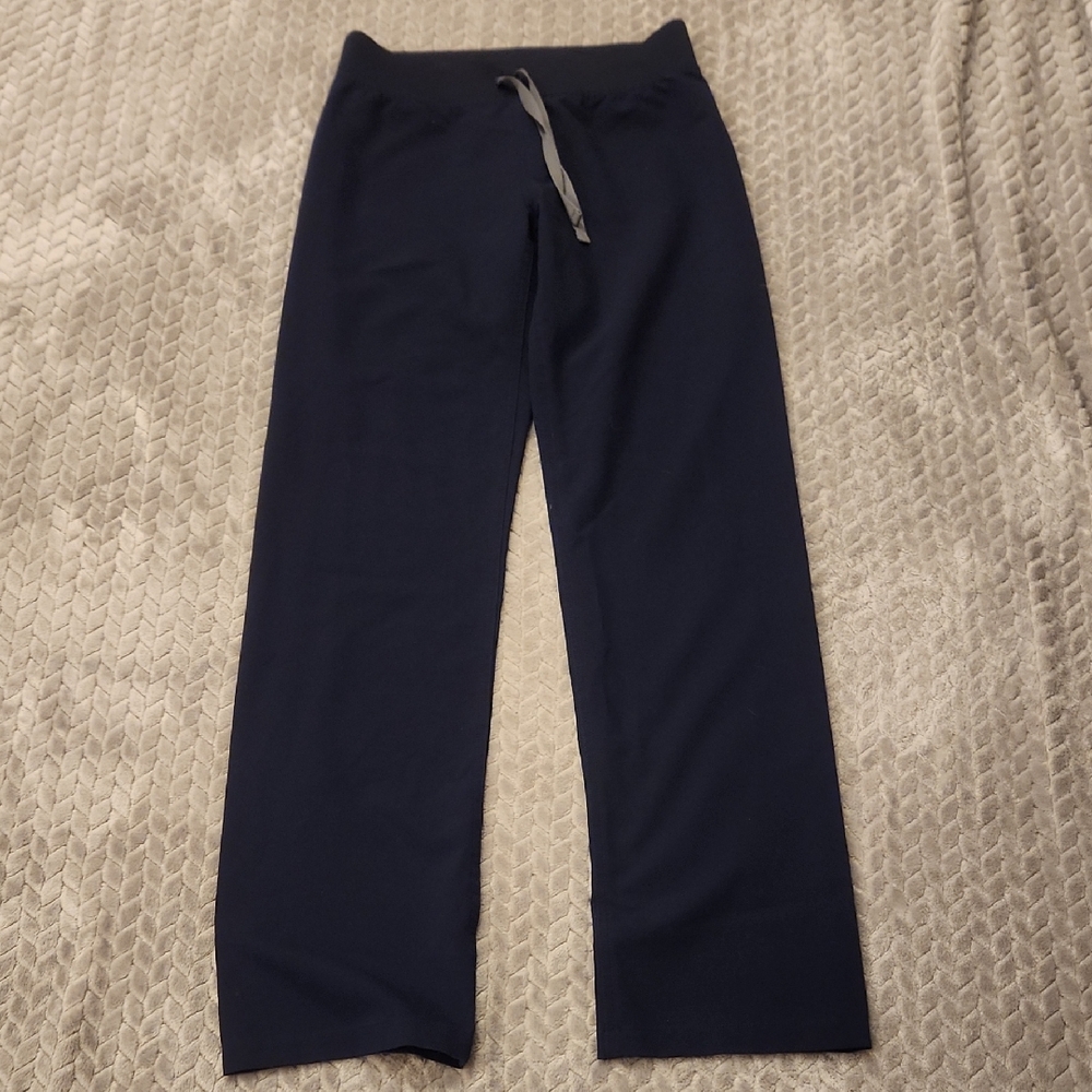 Figs Navy Scrub Pants with Gray Drawstring Size XS/T